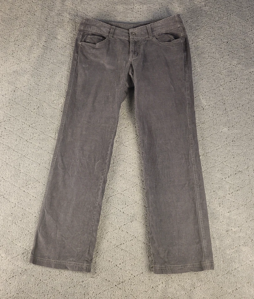 Columbia Pants Womens 10 Gray Corduroy Straight Leg Mid Rise Stretch Casual - Image 1 of 4