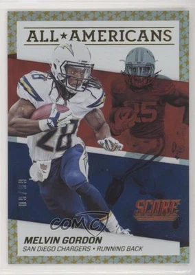 2016 Score All-Americans Jumbo Gold /99 Melvin Gordon #2 - Image 1 of 2
