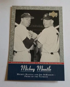 2001 Upper Deck Pinstripe Exclusives Mickey Mantle #MM54 - Picture 1 of 2