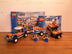 LEGO 7736-7737 City - Coast Guard - Quad Bike - 4WD & Jet Scooter