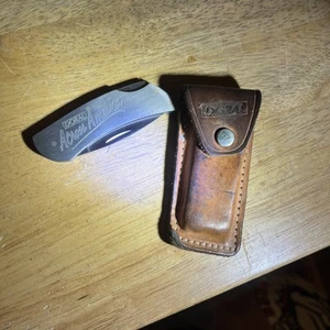 Vintage Across America Doral Pocket Knife 2.25” Blade with Leather Sheath - Picture 1 of 7