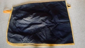 1/4 Sheet FLEECE Lined Black/Gold Trim 47" Length - 36.5" Drop GC Waterproof - Picture 1 of 1