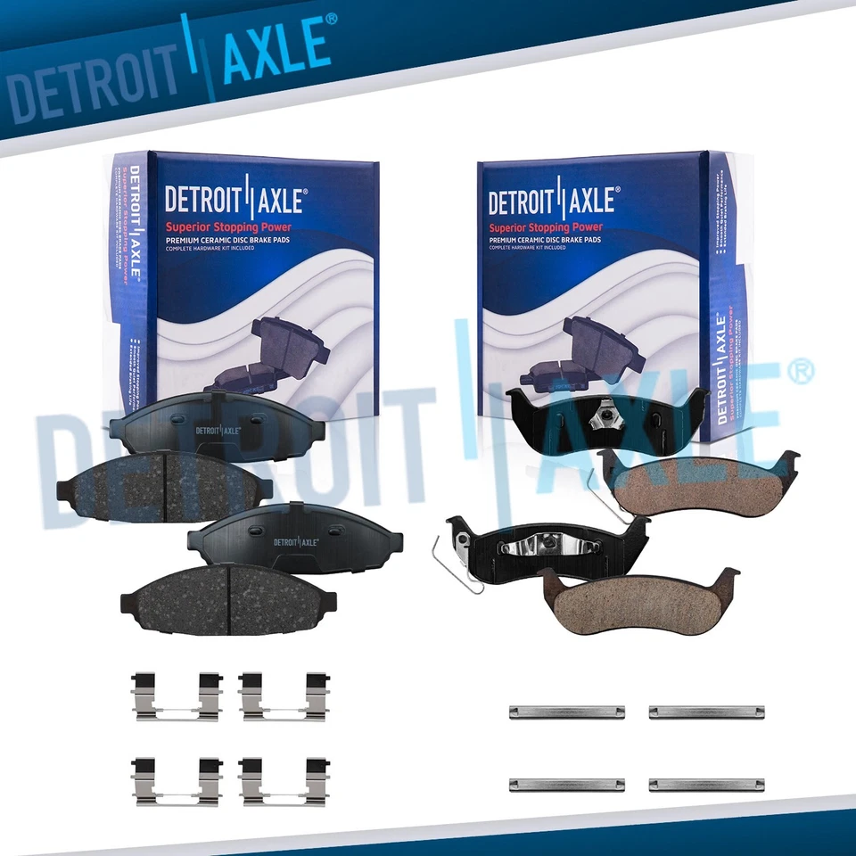 Front Rear Ceramic Brake Pads for Crown Victoria Town Car Grand Marquis Marauder - Image 1 of 4