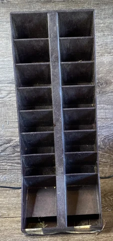 Vintage Brown Hanging USPS Vintage Office Ink Stamp/Stamper Holder Cover