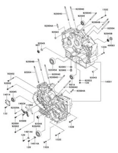 KAWASAKI VN 800 VULCAN DRIFTER 1995-2006 Kit n°3 vis BTR inox carters - Picture 1 of 1