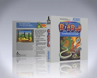 Atari 5200 Case - NO GAME - Dig Dug - Image 1 of 3