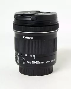 Canon Zoom Lens EF-S 10-18mm 1:4.5-5.6 IS STM Wide Angle Zoom Auto Focus Canon - Picture 1 of 3