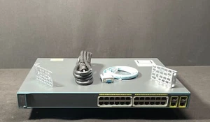 Cisco Catalyst WS-C2960-24PC-L 24 Port PoE Ethernet Switch - Same Day Shipping - Picture 1 of 5