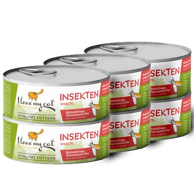 ILMC Wet Cat Food with Insect Protein Grain Free 6x 100g - Image 1 of 4