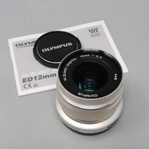 Olympus M.Zuiko Digital ED 12mm f/2.0 Micro Four Thirds Lens M43 - Picture 1 of 9