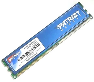 Patriot Memory PC2-6400 (800MHz) - DDR2 Memory RAM - 2GB(2X1Gb) - 184 PIN - Picture 1 of 4