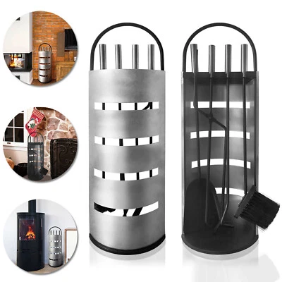 CEEDIR 5-tlg Kaminbesteck Kaminset Kamingarnitur Edelstahl Kaminwerkzeug Ofenbesteck