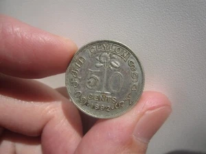 50 centavos de Ceilán 1892 - Imagen 1 de 2