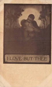 Postal: I love but you, antigua publicada 1911, pareja besándose - Imagen 1 de 2
