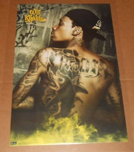 Poster Wiz Khalifa Tats 2011 34x22 RARO - Foto 1 di 2