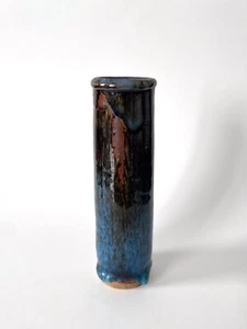 Vintage Sandstone Enamelled Vase By Michel Perfetti - Years 80, Art Nouveau - Picture 1 of 21