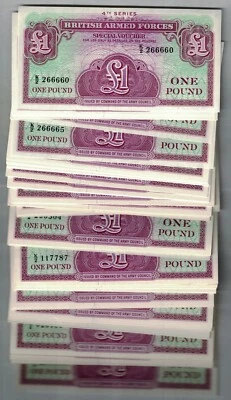 1962 1 Pound - British Armed Forces 4th serie P#M36 CONSEC/PRICE FOR EACH NOTE** - Image 1 of 3