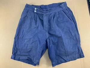 Vintage 30s 40s Red Bird Chino Khaki Work Chore Strap Shorts Distressed WWII - Picture 1 of 9
