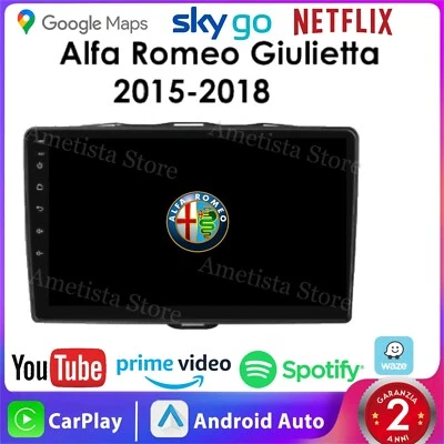 Autoradio Car Tablet 9" Per Alfa Romeo Giulietta CarPlay Android Auto Wireless  - Immagine 1 di 4