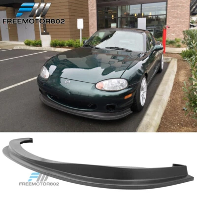 Se adapta a 99-00 Mazda Miata MX-5 DS estilo parachoques delantero alerón labial PU Foto 1 de 4