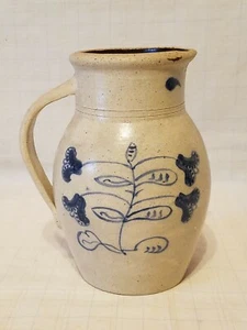Handcrafted Studio Decorative Stoneware Pottery Milk Pitcher - 7-3/4" - Picture 1 of 7