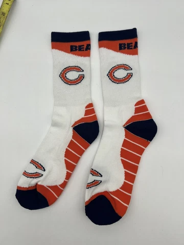 Chicago Bears Crew White Socks Preowned Never Worn Unknown Size Cover
