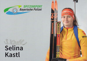 Selina KASTL - Deutschland, Gold Jun.-WM 2023 Biathlon, Original-Autogramm!