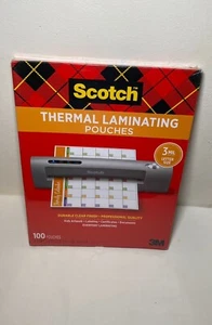 New-Scotch Thermal Laminating Pouches Letter Size 100-Pack, 8.9 x 11.4 inches - Picture 1 of 1