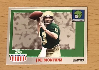 2005 TOPPS ALL-AMERICAN CHROME #045/555 JOE MONTANA NOTRE DAME IRISH 49ERS HOF - Image 1 of 2
