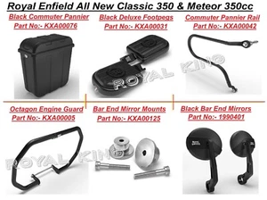 "Paquete combinado de 6 piezas ""New Classic & Meteor 350" ""Commuter Pannier"" de Royal Enfield - Imagen 1 de 13