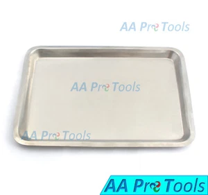 New Stainless Steel Instrument Tray Medical Dental Tattoo 13 5/8" X 9 3/4"X 5/8" - Picture 1 of 3