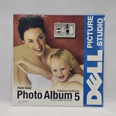 Álbum de fotos Dell Paint Shop 5 edición de lujo software de cámara digital CD sellado Foto 1 de 2