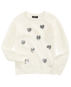 Dkny Big Girls Sequin Sweater - Picture 1 of 5