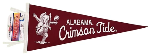 Alabama Crimson Tide Wool Pennant by Collegiate Pacific-12x30-NWT Cover