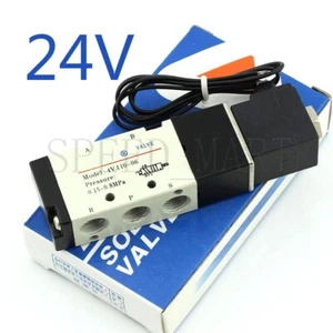 Válvula de aire solenoide DC24V 4V110-06 5 puertos 2 posiciones 1/8" BSP para cilindro de aire - Imagen 1 de 4
