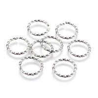 500pcs 304 Stainless Steel Open Jump Rings Oval Smooth Unsoldered Loop Connector 