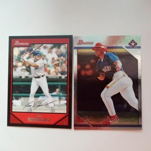 Ivan Rodriguez 1996 Bowman Foil #3 & 2007 Bowman #178 (2)