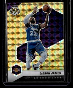 2020-21 Panini Mosaic #81 LeBron James Mosaic Reactive Yellow - Picture 1 of 2