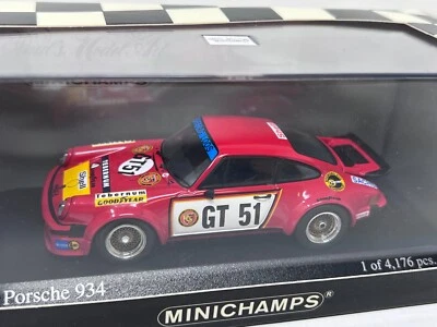 1/43 Minichamps Porsche 934 #51 ADAC 300km Nurburgring EGT 1976 Hezemans  (z04) - Image 1 of 4