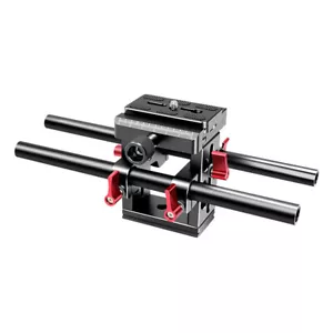 DSLR Kamera Schnellspanner Grundplatte Kit für 15 mm Stange 1/4 3/8 Gewinde 38 mm Arca - Bild 1 von 5