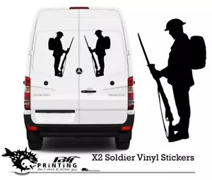 Pegatinas de vinilo Soldier Remembrance, ventana, pared, automóvil, computadora portátil para que no lo olvidemos - Imagen 1 de 5