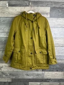 Seasalt Damen Mantel Größe UK 12 Grün Oak Lill Cove Zinntuch Wasserdicht Kapuze - Bild 1 von 11