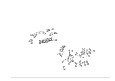 正品梅赛德斯-奔驰手柄 211-760-07-70-99 — 第 1/2 张图片