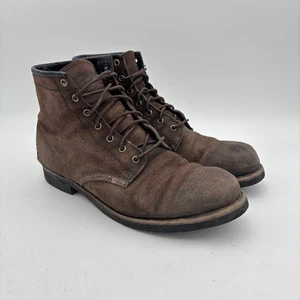 Frye Arkansas Wildleder Stiefel Herren 12 abgenutzt Arbeitskleidung - Bild 1 von 9