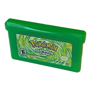 Nintendo Gameboy Advance Game Only Pokémon Leaf Green Version Authentic - Picture 1 of 7