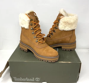 (C) Botas Timberland Courmayeur Valley para mujer marrón mediano nobuck talla 7,5 nuevas en caja - Imagen 1 de 7