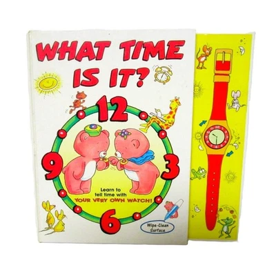 WHAT TIME IS IT? by Jane Brierly 1995 Learning to Tell Time Book   - Image 1 of 4