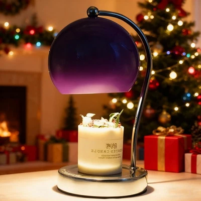 Candle Lamp Warmer, Wide Base Scented Candle Warmer with Timer and Dimmer, Ad... - Image 1 of 4