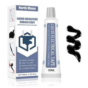 50 ml Liquid Electrical Tape,Liquid Insulating High Temperature Glue, Black - Picture 1 of 7