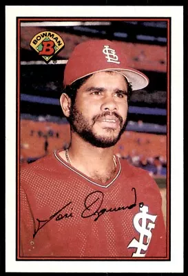 1989 Bowman Baseball Card Jose Oquendo St. Louis Cardinals #438 - Image 1 of 2